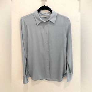Vince Silk Blouse, Powder Blue, size S